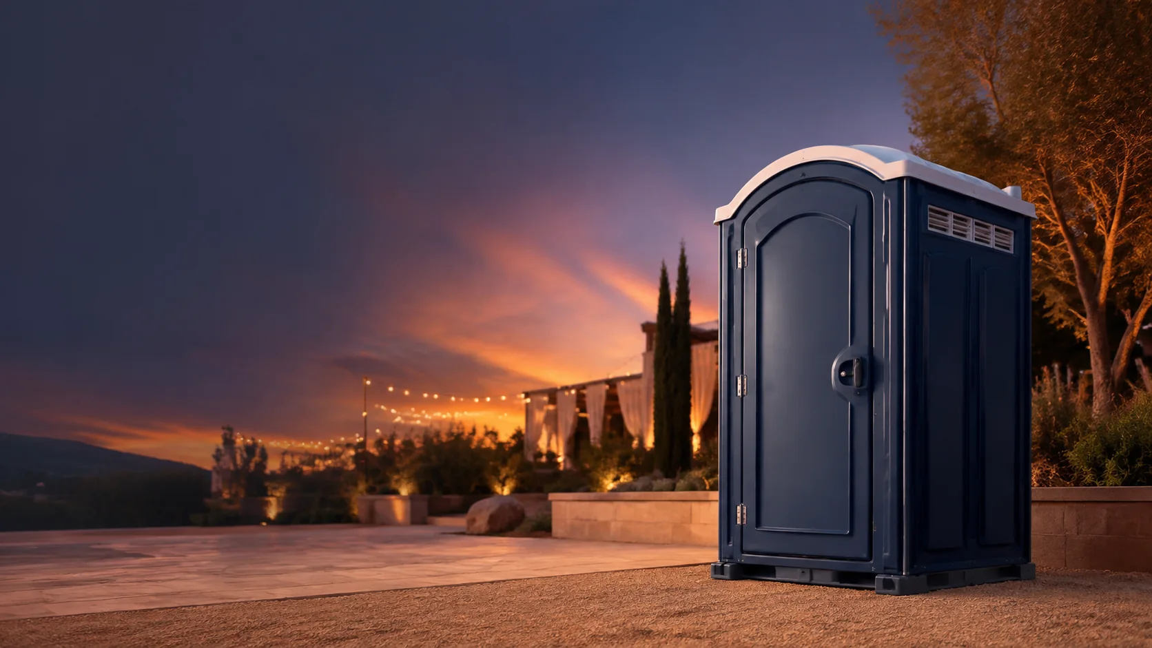 Portable restroom shown for rental planning in Billings, MT